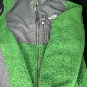 The North Face Forest Green and Charcoal Jacket